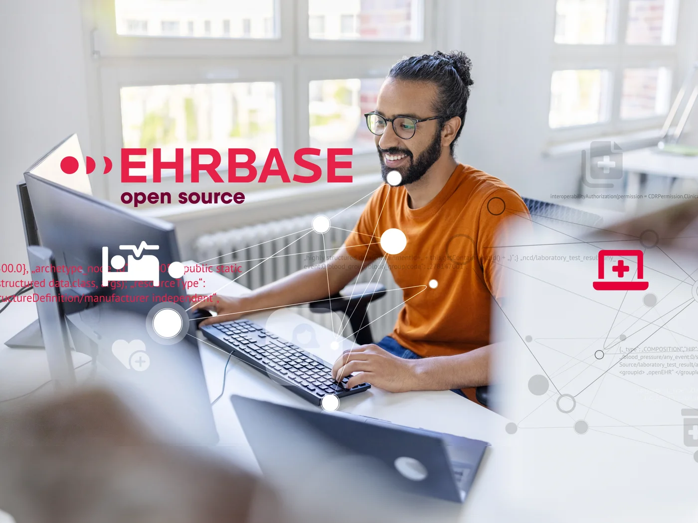 IT Spezialist freut sich über 400 Anwender EHRbase Sandbox